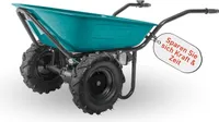 Extol Industrial Elektrische Schubkarre mit Akku I 100L Mulde I 260kg Traglast I 500W I 40V Li-ion mit 6000mAh