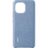 Xiaomi Mi 11 Cloth Pattern Vegan Leather Case denim blue