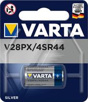 Varta Primary Silver Batterie V28 PX / 4 SR 44, nikel-oxy-hydroxidová (NiOx), 6,2 V, 145 mAh, 13 mm, 13 mm, 25,2 mm