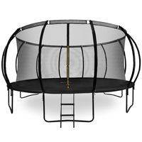 Gartentrampolin für Kinder ab 3 Jahren, Outdoor-Indoor-Trampolin mit Leiter und Innennetz für Haus und Garten, Spielgeräte für Kinder, 487 cm 16FT