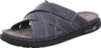 Rohde Herren Pantolette Leder Riemen gekreuzt Klettverschluss Cento 6001, Größe:44 EU, Farbe:Grau