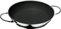 WMF Ceradur Profi Servier-/ Bratpfanne Induktion beschichtet 24 cm, Cromargan Edelstahl, Keramikbeschichtung, Edelstahlfgriff, backofenfest