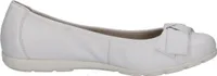 Caprice Damen Ballerina Leder Used Look Schleife rutschfeste Sohle 9-22153-42, Größe:39 EU, Farbe:Weiß