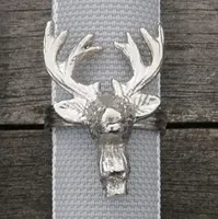 Serviettenringe silber, 4er Set,festliche Tischdeko,Adventsdeko,Weihnachtsdeko
