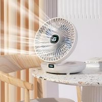 Prenosný USB nabíjateľný mini ventilátor, stolný ventilátor s 90 stupňovým náklonom, 1200mAh batéria - AIRCOLIO