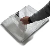 Plachta Leno 240 g/m² 4 x 6 m Bílá/Transparentní