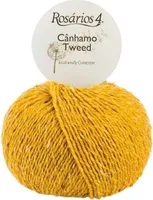 Rosários 4 Cânhamo Tweed 07 Yellow Strickgarn