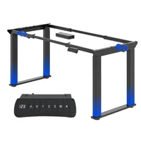 FLEXISPOT Höhenverstellbares Tischgestell Elektrisch mit 4 Beinen, Doppelmotor, 150 KG TRAGLAST, 3 Speicherplätzen Esszimmertisch/Schreibtisch Schwarz
