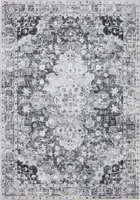 Waschbarer Teppich George Anthrazit 160x230 cm Wohnzimmer Rechteckig benuta