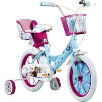 Disney Frozen 2 14 Zoll Kinderfahrrad Fahrrad Mädchenfahrrad ab 3,5 Jahre Kleinkinderfahrrad Stützräder Schutzblech