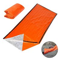 Haude 2er-Pack Notfall-Schlafsack Thermodecke wasserdicht Überlebensdecke für Outdoor Camping Wandern
