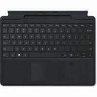 Microsoft Surface Signature Pro 8/9/X Type Cover Fingerprint AT/DE Black *NEW*