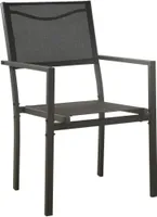 VidaXL 313077, Taras, Stal, Tkanina, Czarny, 630 mm, 540 mm, 900 mm