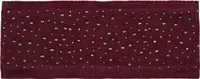 styleBREAKER Damen Stirnband mit Strasssteinen und weichem Fleece-Innenfutter, Feinstrick Haarband, warmes Headband 04026003