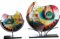 Casablanca by Gilde  Vase rund ColorConfuso H. 37 cm