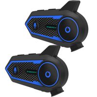 2-Pack S6 Plus Motorbike Intercom Motocykel Intercom 4 Rider 2500m Motocyklová prilba Bluetooth 5.2 Headset Interphone Motocyklové slúchadlá