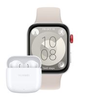 Huawei Watch Fit 3 Solo-B09S Mondweiß + Freebuds SE 2 Weiß weiß Bluetooth Smartwatch
