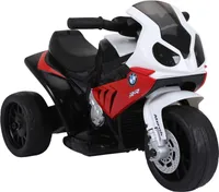 HOMCOM Elektryczny motocykl dziecięcy Pojazd dziecięcy Elektryczny trójkołowiec z akumulatorem Czerwony PP + stal 66 x 37 x 44 cm