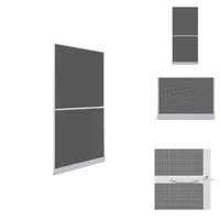 vidaXL Moskitiera z zawiasami do drzwi 100x215 cm biała - Drzwi wejściowe