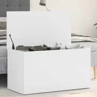 vidaXL Aufbewahrungstruhe Weiß 84x42x46 cm Holzwerkstoff