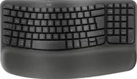 Logitech WAVE KEYS ergonomische Tastatur kabellos schwarz