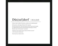 Gerahmtes Bild Düsseldorf XXXIX 53x53 cm