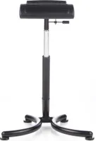 hjh OFFICE Stehhilfe ergonomisch TOP WORK 30 Sitz-Steh-Hocker, Arbeitshocker höhenverstellbar bis 120 kg belastbar, Sitzhöhe 70 - 93 cm Hartschaum