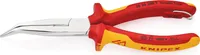 Flachrundzange L.200mm Form 2 40Grad gew.VDE Mehrkomp.-Hüllen KNIPEX