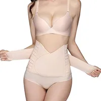 Body Shaper Bauchgurt nach Geburt Postpartale Bauchband Schwangerschaft Bauch High Elastischen Korsett Postpartum Support Gürtel Girdle für Frauen nach der Geburt, Beige
