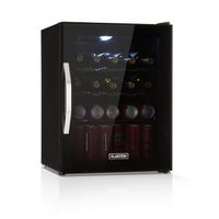 Klarstein Beersafe XL Onyx, chladnička, energet. , LED, kovové police, sklenené dvere