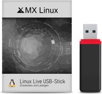 USB-Live Stick: Linux MX OS mit 64 Bit 32 GB USB 3.0
