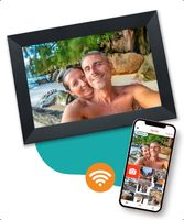 Digitaler Bilderrahmen mit WiFi und App - digitaler Fotorahmen 10 Zoll HD+ IPS Display - Schwarz - Micro SD - Touchscreen