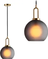 Toolight Pendellampe App626-1Cp Glas Kugel 20Cm 1-Lichtquelle E27 20X20X30-80Cm Einstellbar