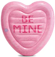 INTEX Nafukovací matrac Candy Heart Island Heart Shape 145x142cm Nafukovací bazén