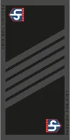 Mata warsztatowa Dirt 100 x 200 cm czarny / biały
