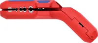 Knipex 169-501SB Uni-Abmantelungswerkzeug ErgoStrip für Ø 8-13 mm, rot/blau