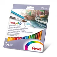 Farebné ceruzky Pentel - akvarel - 24 farieb