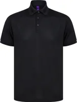 Henbury - Poloshirt für Herren/Damen Uni RW8077 (S) (Schwarz)