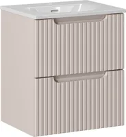Waschtisch 50cm mit Keramikwaschbecken, kaschmir, NEWPORT-56-CASHMERE