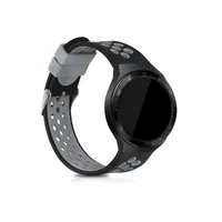 kwmobile 2x Sportarmband kompatibel mit Huawei Watch GT 2e Armband - Fitnesstracker Band Set aus TPU Silikon
