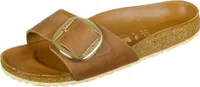 Birkenstock Boty Madrid Big Buckle Cognac Natural Leather, 1006525