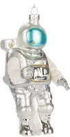 BRUBAKER Astronaut - Handbemalte Weihnachtskugel aus Glas - 14,5 cm Baumkugel Weltraumfahrer - Weltall Raumfahrt Deko Weihnachten Christbaumschmuck
