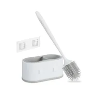 relaxdays Toilettenbürste mit Wandhalterung