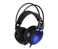 SADES Octupus Plus SA-912 Gaming Headset, schwarz/blau, USB, kabelgebunden, Stereo, Over Ear, PC, PS4, Nintendo Switch