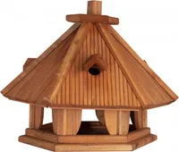 4iQ Massivholz-Vogelfutterhaus DUDEK V 39x34x40 cm