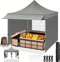 Pavillon Capri 3x3m Pop Up Faltpavillon Camping , UV-Schutz 50+ Wasserdicht Winterfest , Einfach aufzubauen, für Partys Garten Partyzelt Hochzeiten