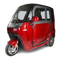 Eroute e-Auto 25 elektrický tříkolový skútr - bez řidičského průkazu - červený