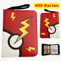 Pokémon Pikachu Ordner Sammelkarten Album 400 Karten, Weihnachtsgeschenke