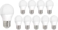 Vorteilspack 10 Stück - E27 LED Lampen - Typ G45 - 3W entspricht 25W - 3000K Warmweiß