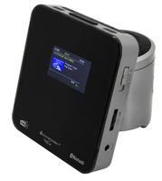 soundmaster UR260 UR260SI, schwarz/silber, DAB Radio, USB, Bluetooth, 2,4 Zoll